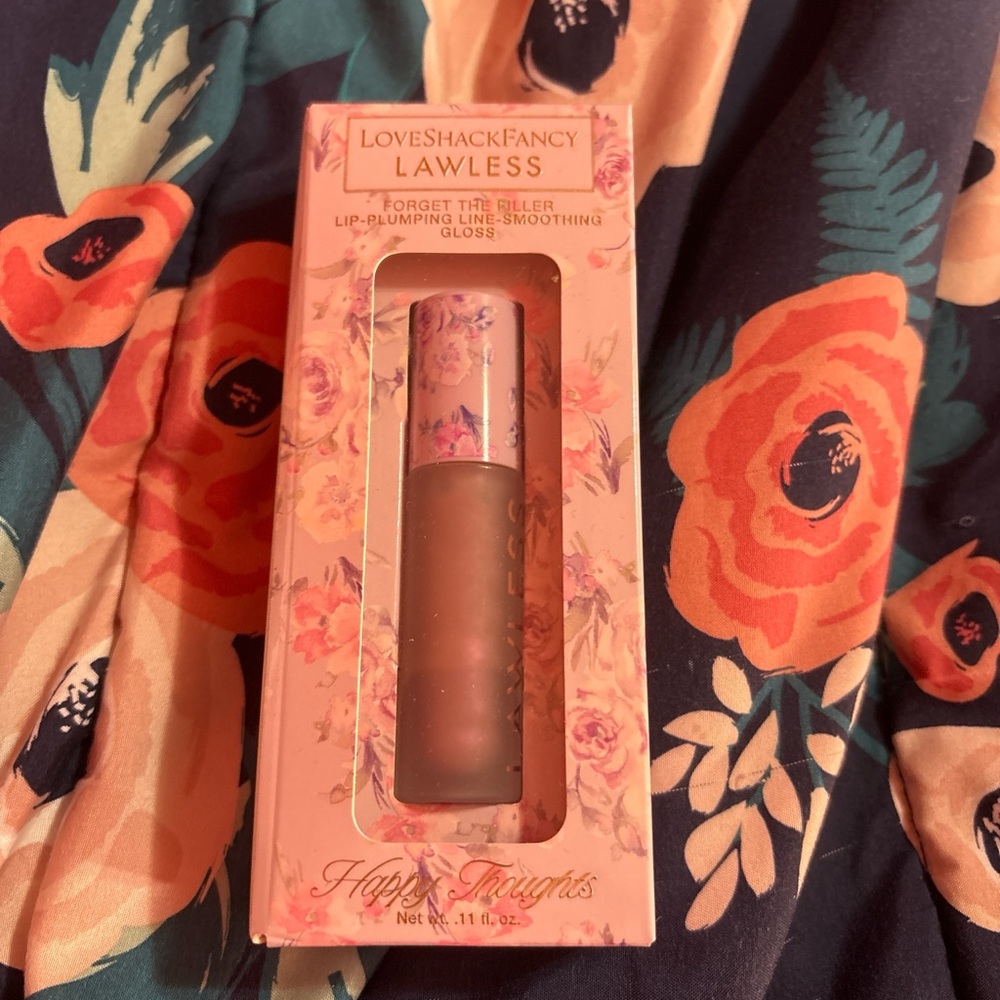 LoveShackFancy Lawless Lip Gloss - Soft Pink Floral - Picture 1 of 1